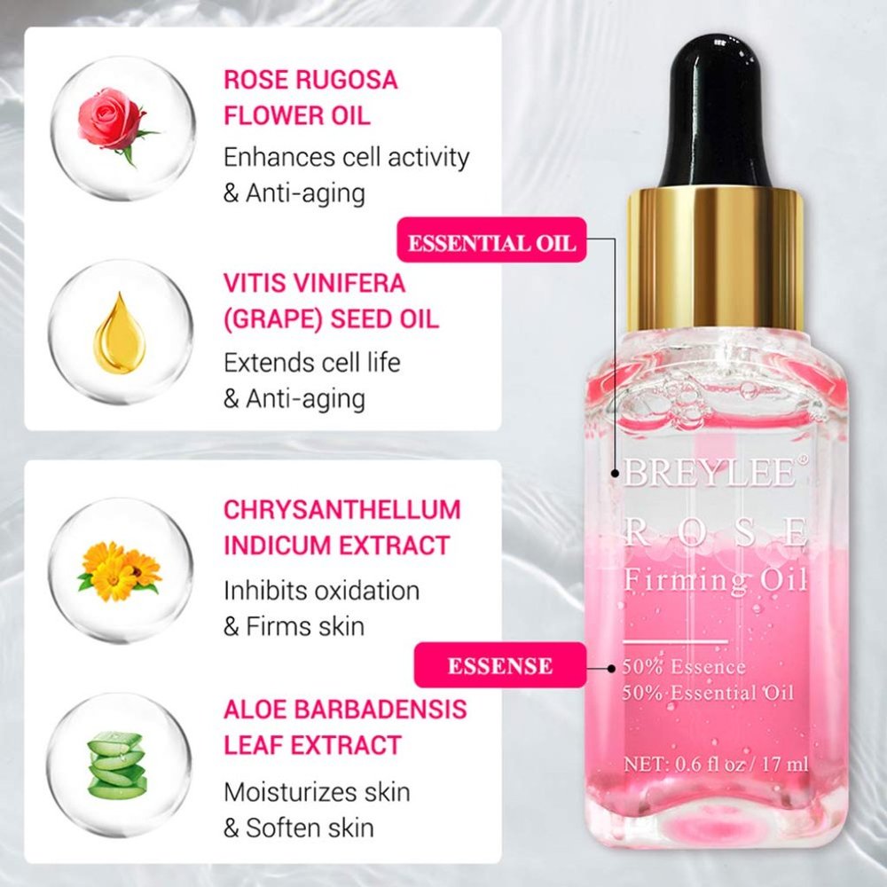 Breylee Face Whitening Rose Firming Oil, 17ml - Picture 2 of 10